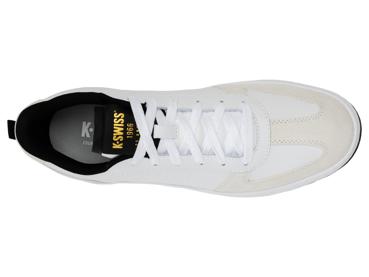 04734-175-M | COURT VARSITY | WIT/CLOUD DANCER/ZWART