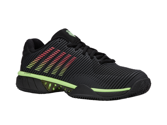 06614-034-M | HYPERCOURT EXPRESS 2 CLAY | ZWART/ZACHT NEONGROEN/NEON LAVA