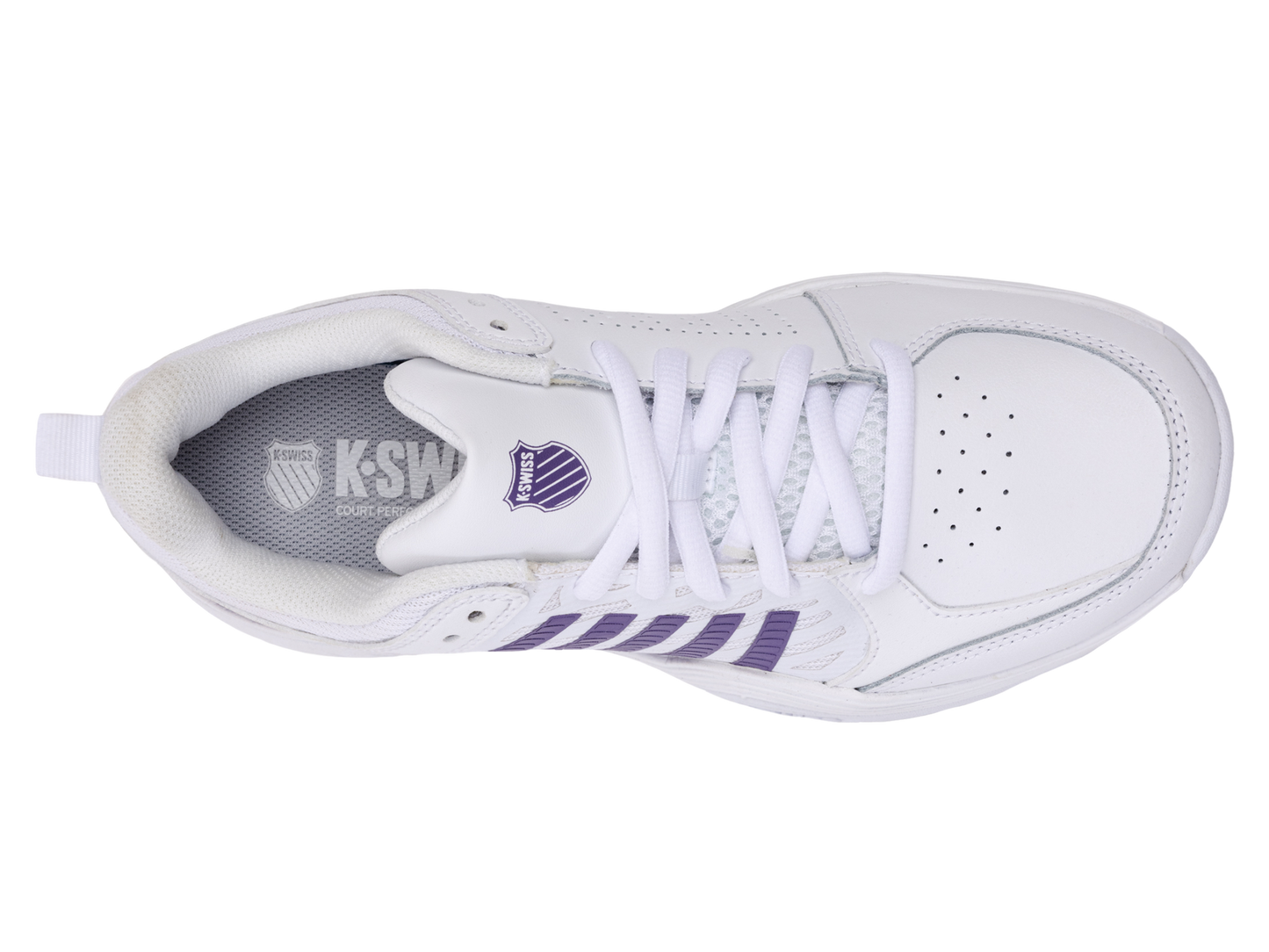94429-151-M | COURT EXPRESS 2 CLAY | WIT/PAARSE NEVEL/NEON LAVENDEL