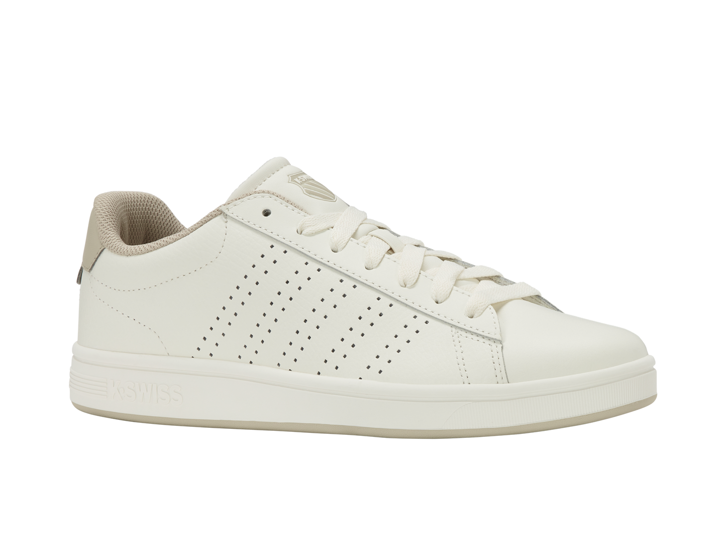 04411-127-M | COURT BASE II | SNOW WHITE/LIGHT GRAY/PEYOTE