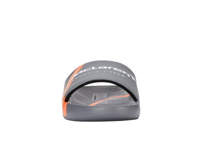 04422-090-M | SLIDE SANDAL X MCLAREN F1 TEAM | ANTHRACITE/BLACK/PAPAYA