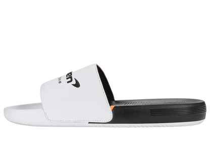 04422-196-M | SLIDE SANDAL X MCLAREN F1 TEAM | WHITE/BLACK/PAPAYA
