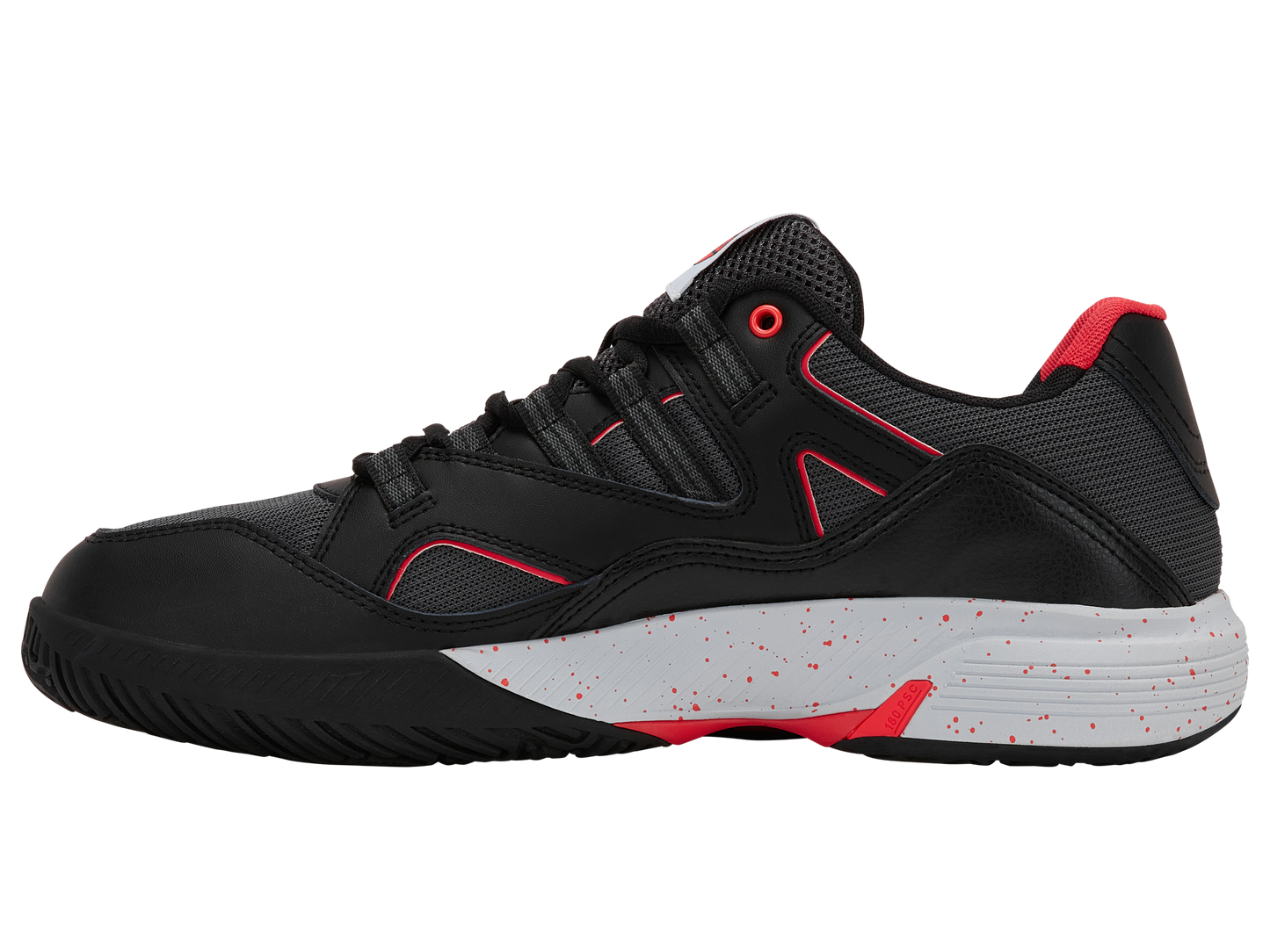 04435-074-M | TURA TEAM PADEL | ZWART/MICROCHIP/NEON LAVA