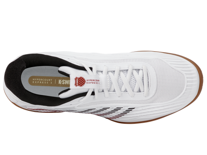 04607-104-M | HYPERCOURT EXPRESS 3 INDOOR | WHITE/BLACK/HIGH RISK RED