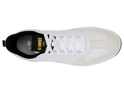 04734-175-M | COURT VARSITY | WIT/CLOUD DANCER/ZWART