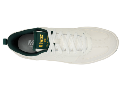 04734-180-M | COURT VARSITY | SNOW WHITE/POSY GREEN