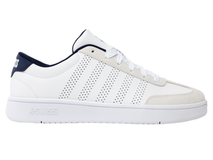 04784-124-M | COURT OPEN T-TOE | WHITE/INDIGO