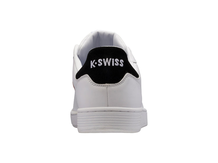 06347-123-M | MENS CLEAN COURT II CMF | WHITE/BLACK/COWHIDE