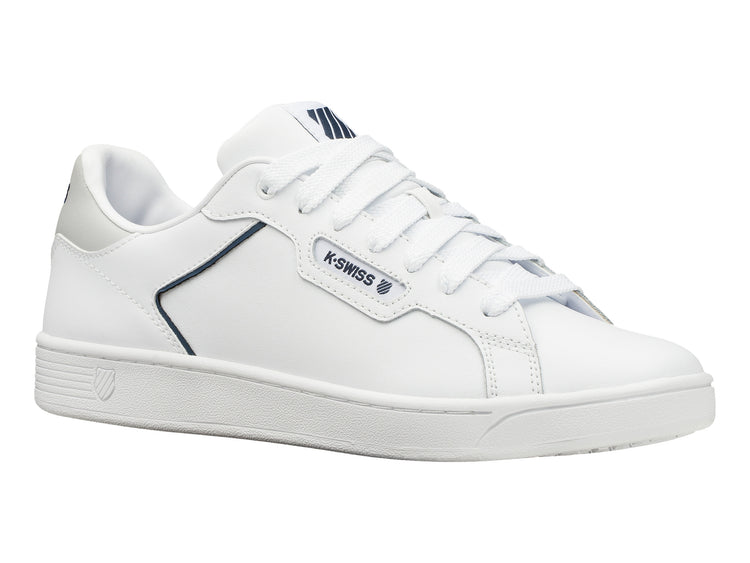 06347-169-M | MENS CLEAN COURT II CMF | WHITE/MAJOLICA BLUE/VAPOR BLUE
