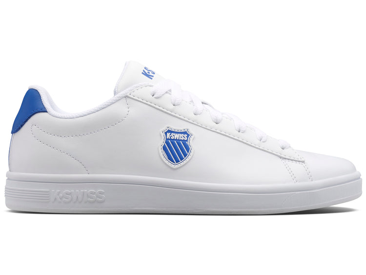 06599-117-M | COURT SHIELD | WHITE/CLASSIC BLUE