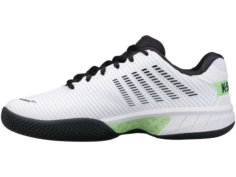 06613-115-M | HYPERCOURT EXPRESS 2 | WHITE/BLUE GRAPHITE/SOFT NEON GREEN