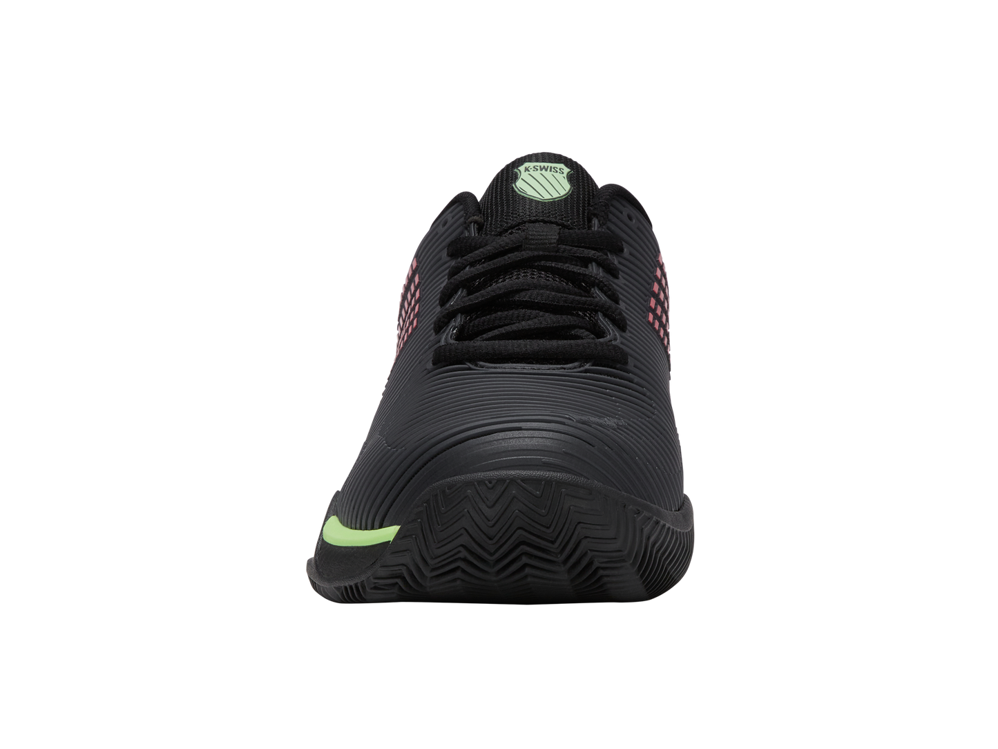 06614-034-M | HYPERCOURT EXPRESS 2 CLAY | ZWART/ZACHT NEONGROEN/NEON LAVA