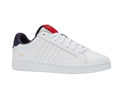 07263-117-M | LOZAN KLUB LTH | WIT/PAUWBLAUW/MARSROOD/GOM