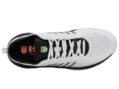 09072-184-M | HYPERCOURT SUPREME 2 CLAY | WHITE/BLACK/SOFT NEON GREEN
