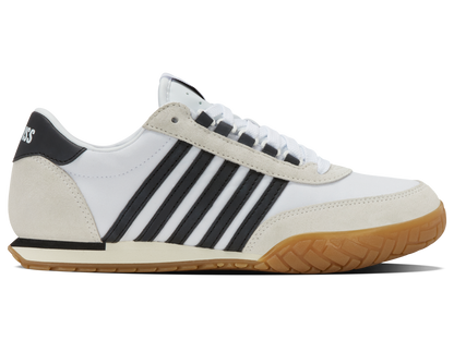 09463-168-M | VINTAGE TRAINER T | WIT/ZWART/GUM