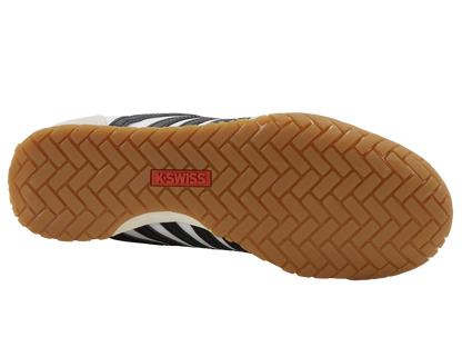 09463-168-M | VINTAGE TRAINER T | WIT/ZWART/GUM