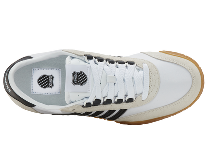 09463-168-M | VINTAGE TRAINER T | WIT/ZWART/GUM