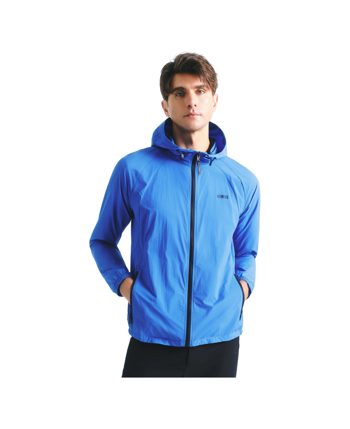 1011556-428 | HOODED JACKET 'TENNIS CLUB' | BLUE