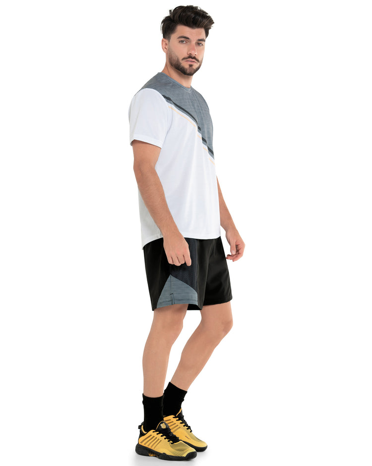 107725-020 | COLOR BLOCK S/S T-SHIRT | GRAY