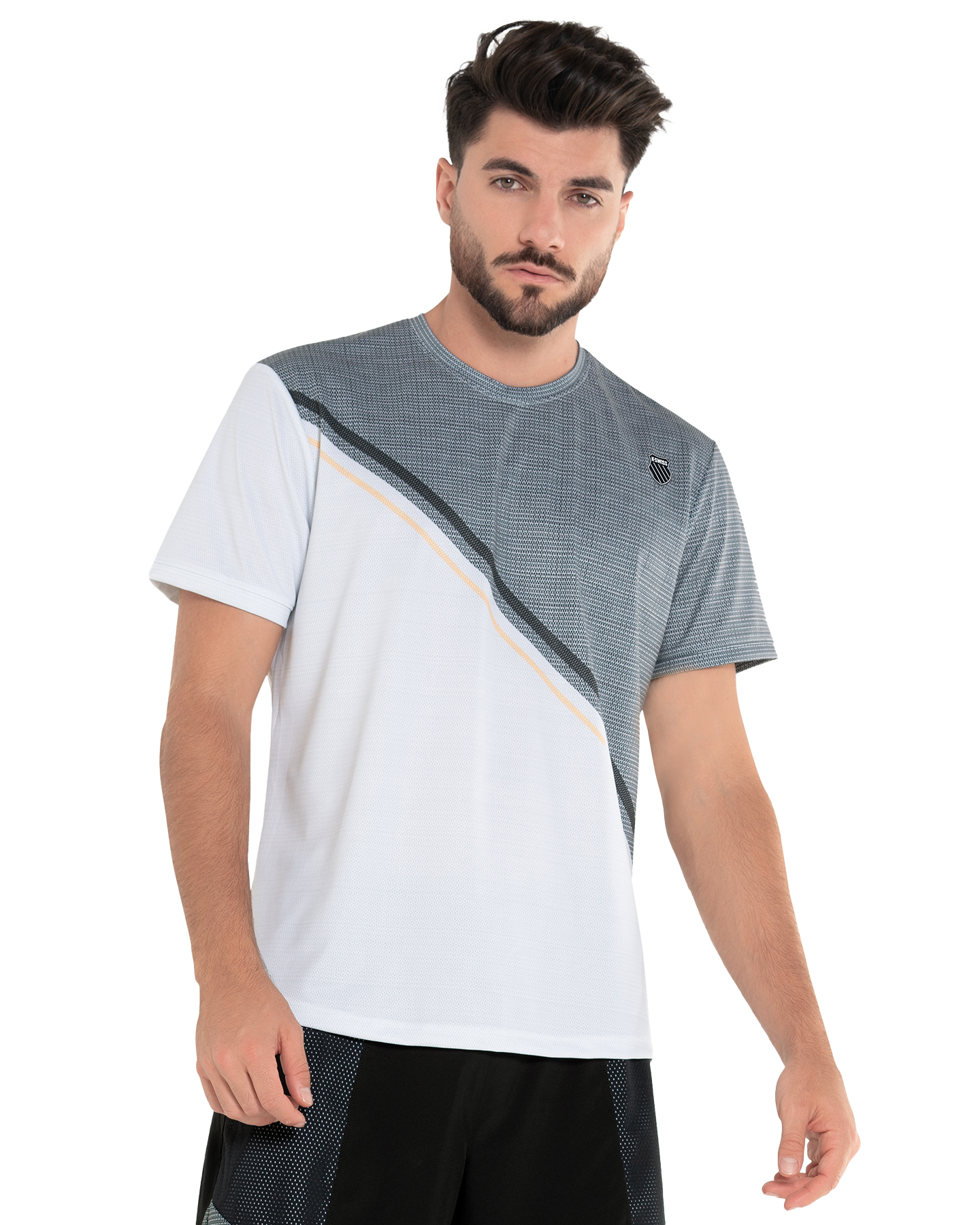 107725-020 | COLOR BLOCK S/S T-SHIRT | GRAY