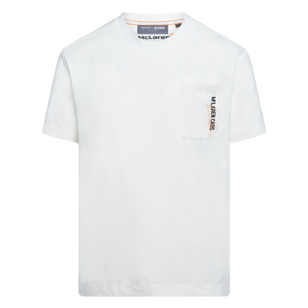 109355-156 | MCLAREN F1 TEAM CARS POCKET TEE | WHITE