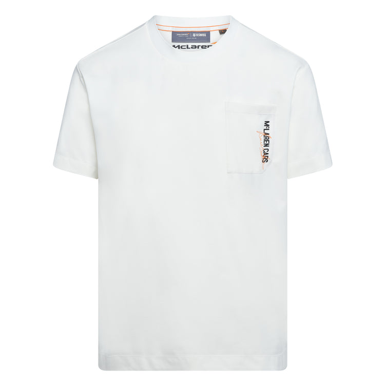 109355-156 | MCLAREN CARS POCKET TEE | WHITE