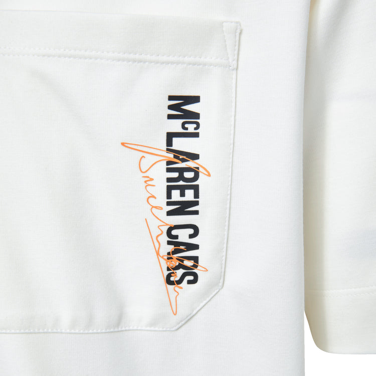 109355-156 | MCLAREN CARS POCKET TEE | WHITE