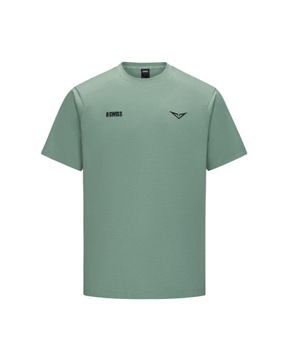 1713352-207 | K- SWISS X ANDREY RUBLEV UNISEX LOOSE FIT T-SHIRT | KHAKI