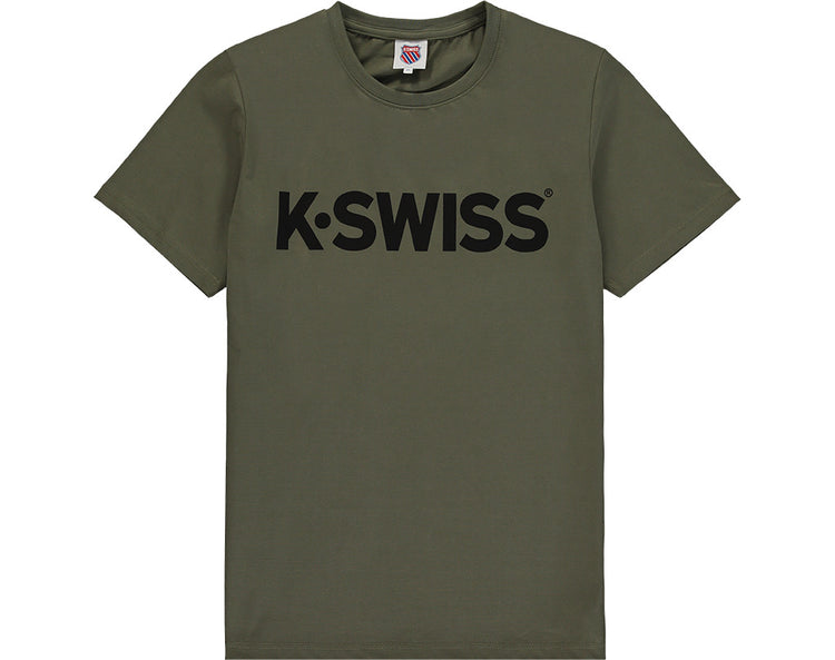 172123-340 | CLASSIC LOGO T-SHIRT | DARK OLIVE/BLACK