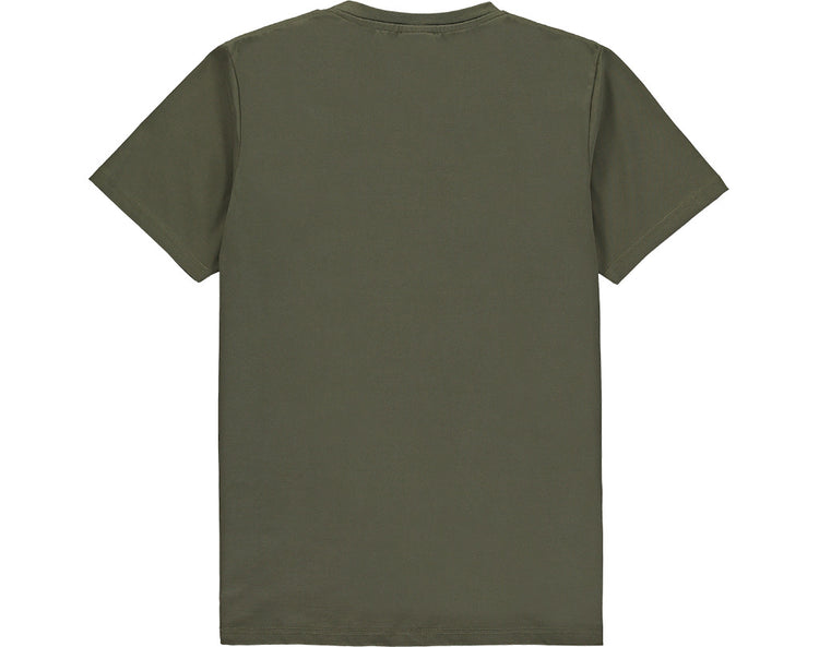 172123-340 | CLASSIC LOGO T-SHIRT | DARK OLIVE/BLACK