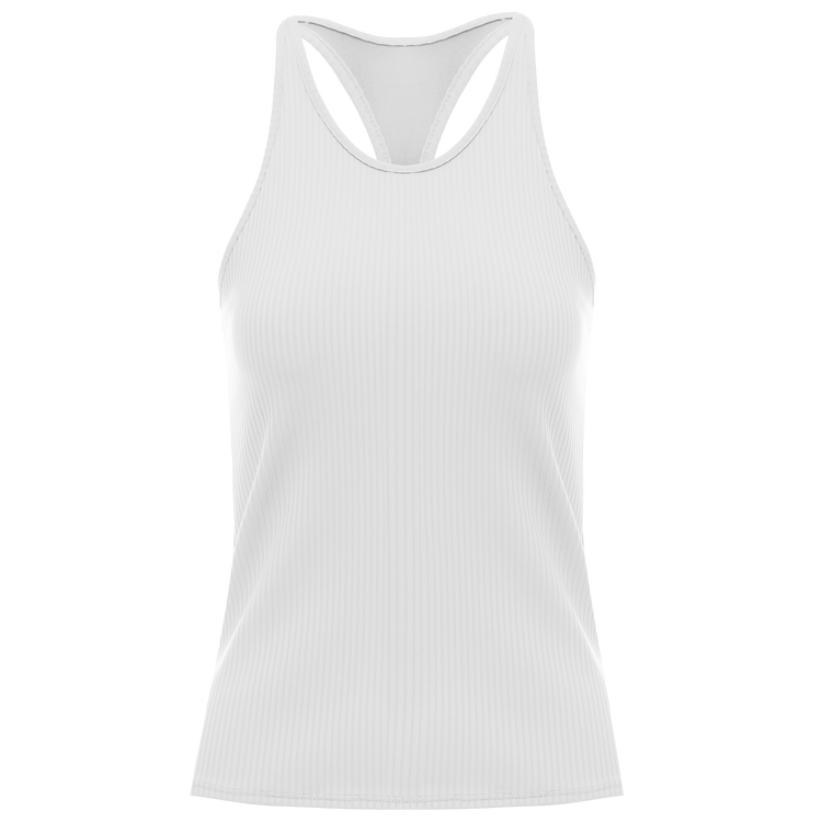 197232-100 | RIB TANK W/BRA | WHITE