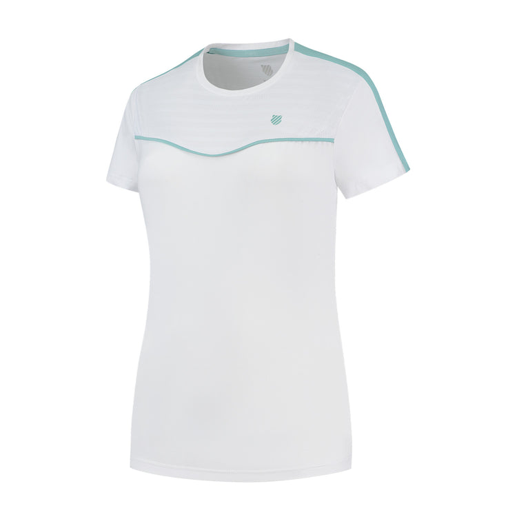 197484-100 | HYPERCOURT ROUND NECK TOP 2 | WHITE