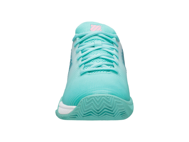 86614-439-M | HYPERCOURT EXPRESS 2 CLAY | ARUBA BLUE/WHITE/SOFT NEON PINK