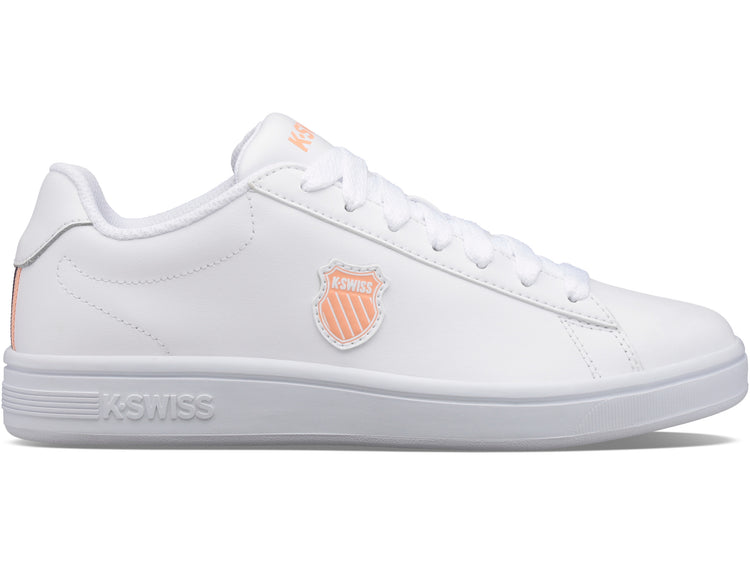 96599-172-M | COURT SHIELD | WHITE/PEACH NECTAR/GRAYSTONE