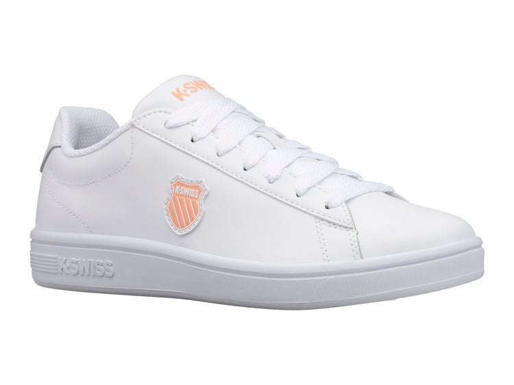 96599-172-M | COURT SHIELD | WHITE/PEACH NECTAR/GRAYSTONE