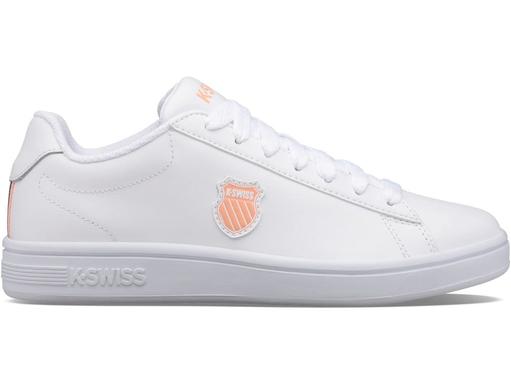 96599-172-M | COURT SHIELD | WHITE/PEACH NECTAR/GRAYSTONE