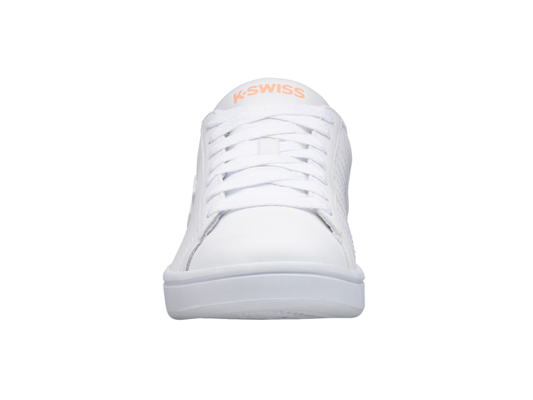96599-172-M | COURT SHIELD | WHITE/PEACH NECTAR/GRAYSTONE