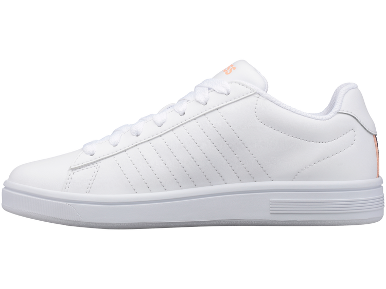 96599-172-M | COURT SHIELD | WHITE/PEACH NECTAR/GRAYSTONE