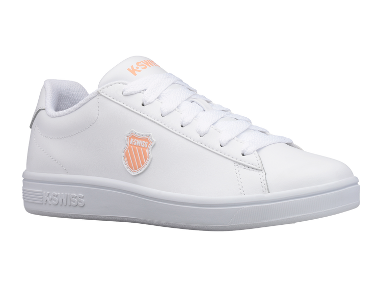 96599-172-M | COURT SHIELD | WHITE/PEACH NECTAR/GRAYSTONE