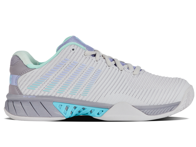 96613-020-M | HYPERCOURT EXPRESS 2 | NIMBUS CLOUD/LILAC GRAY/NEON PURPLE