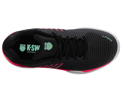 96614-037-M | HYPERCOURT EXPRESS 2 CLAY | ZWART/WIT/NEON MINT