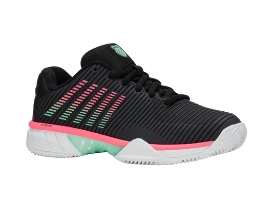 96614-037-M | HYPERCOURT EXPRESS 2 CLAY | ZWART/WIT/NEON MINT