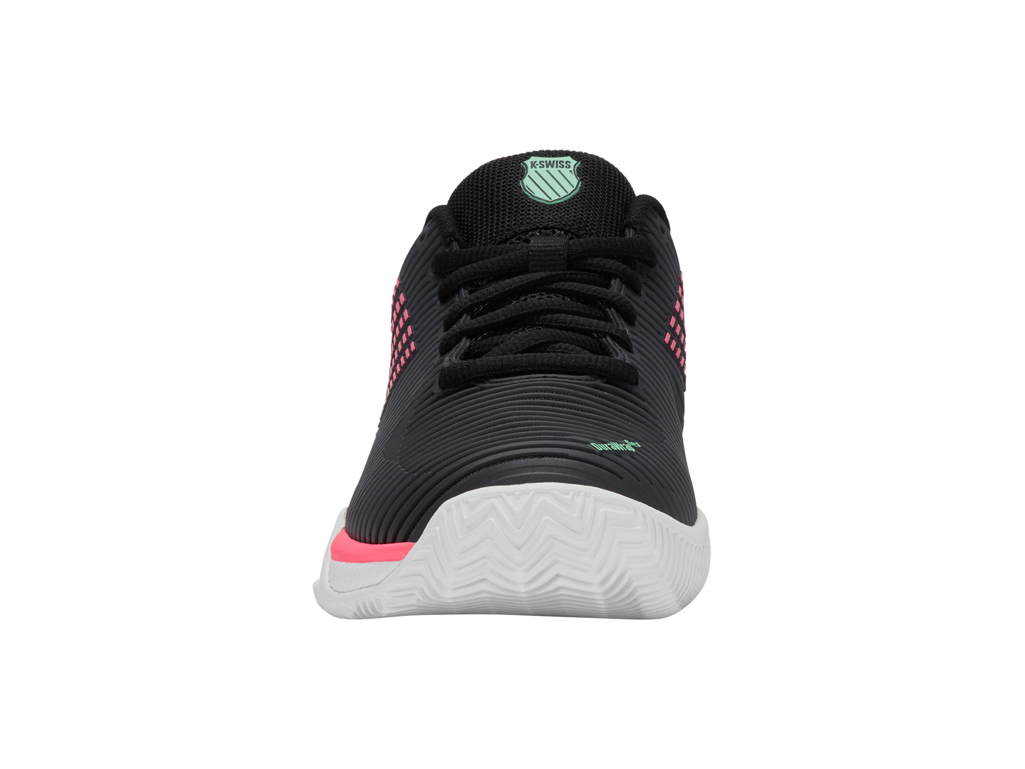 96614-037-M | HYPERCOURT EXPRESS 2 CLAY | ZWART/WIT/NEON MINT