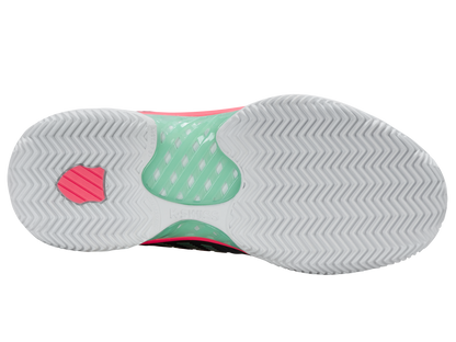 96614-037-M | HYPERCOURT EXPRESS 2 CLAY | ZWART/WIT/NEON MINT