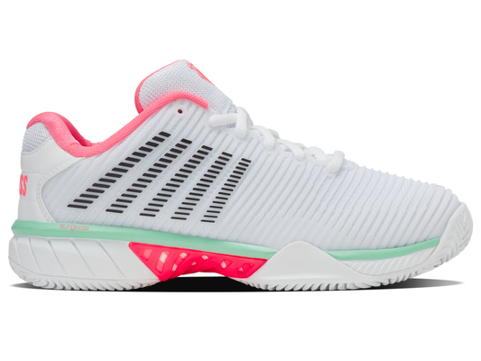 96614-178-M | HYPERCOURT EXPRESS 2 CLAY | WHITE/NEON PASTEL ROZE/ZWART