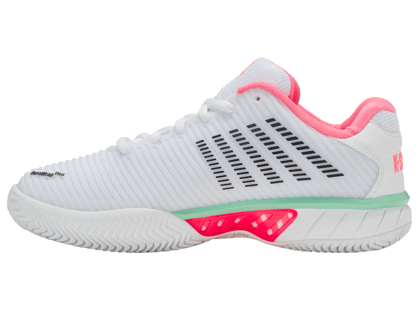 96614-178-M | HYPERCOURT EXPRESS 2 CLAY | WHITE/NEON PASTEL ROZE/ZWART