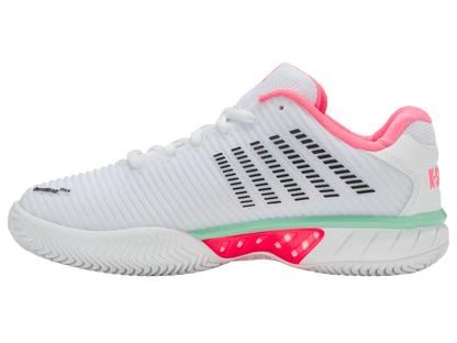 96614-178-M | HYPERCOURT EXPRESS 2 CLAY | WHITE/NEON PASTEL ROZE/ZWART