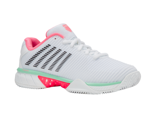 96614-178-M | HYPERCOURT EXPRESS 2 CLAY | WHITE/NEON PASTEL ROZE/ZWART