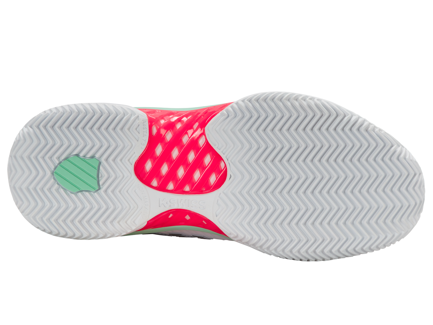 96614-178-M | HYPERCOURT EXPRESS 2 CLAY | WHITE/NEON PASTEL ROZE/ZWART