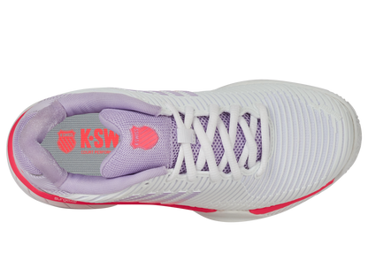 96614-182-M | HYPERCOURT EXPRESS 2 CLAY | WHITE/ORCHID PETAL/NEON BLAZE